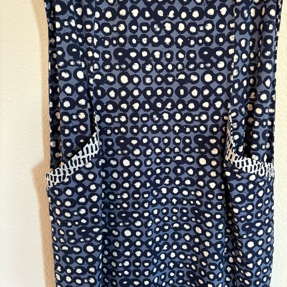 Habitat Swing Pocket Dress Navy Dot NWT - Picture 6 of 10